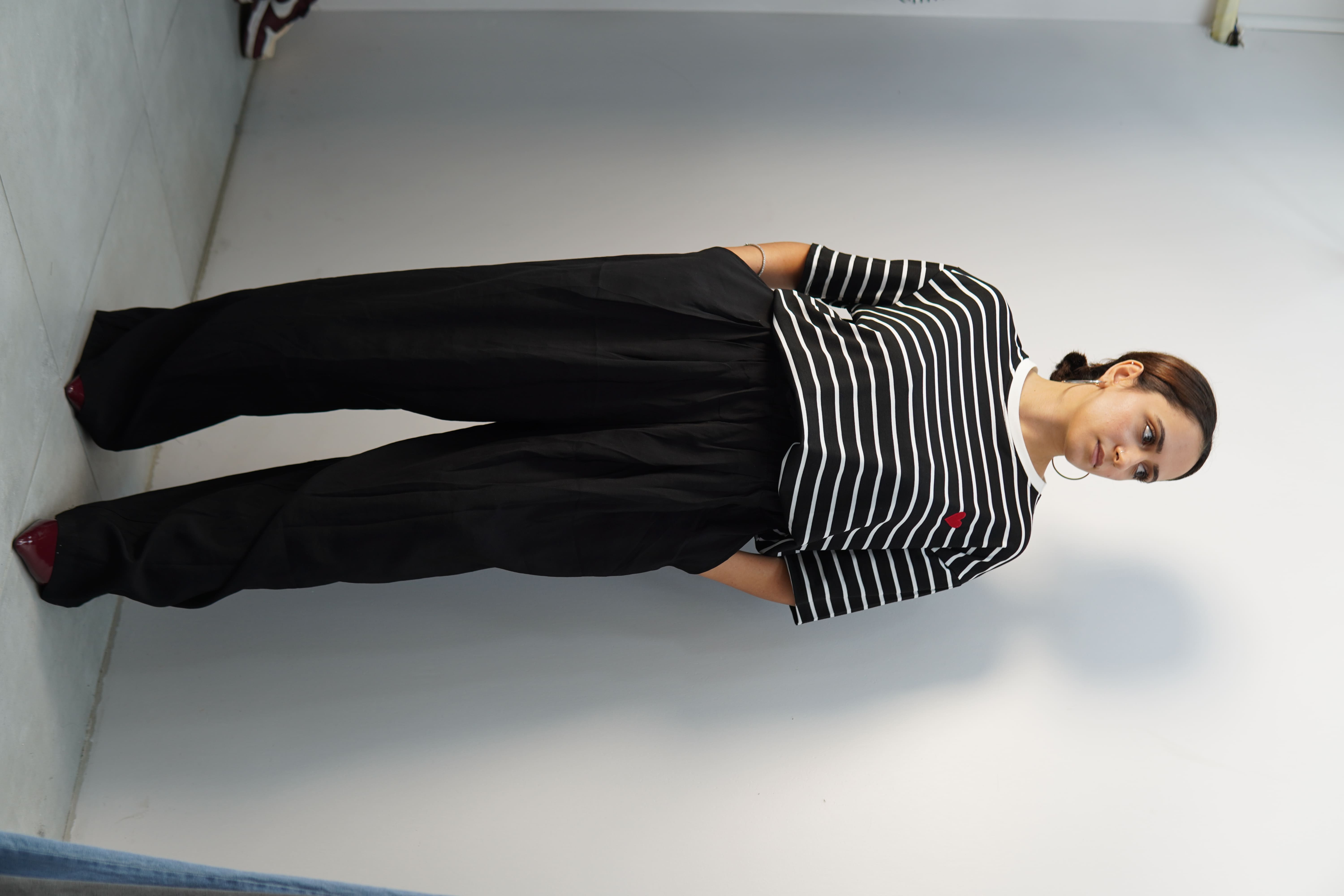 Bol kesim siyah pantolon 